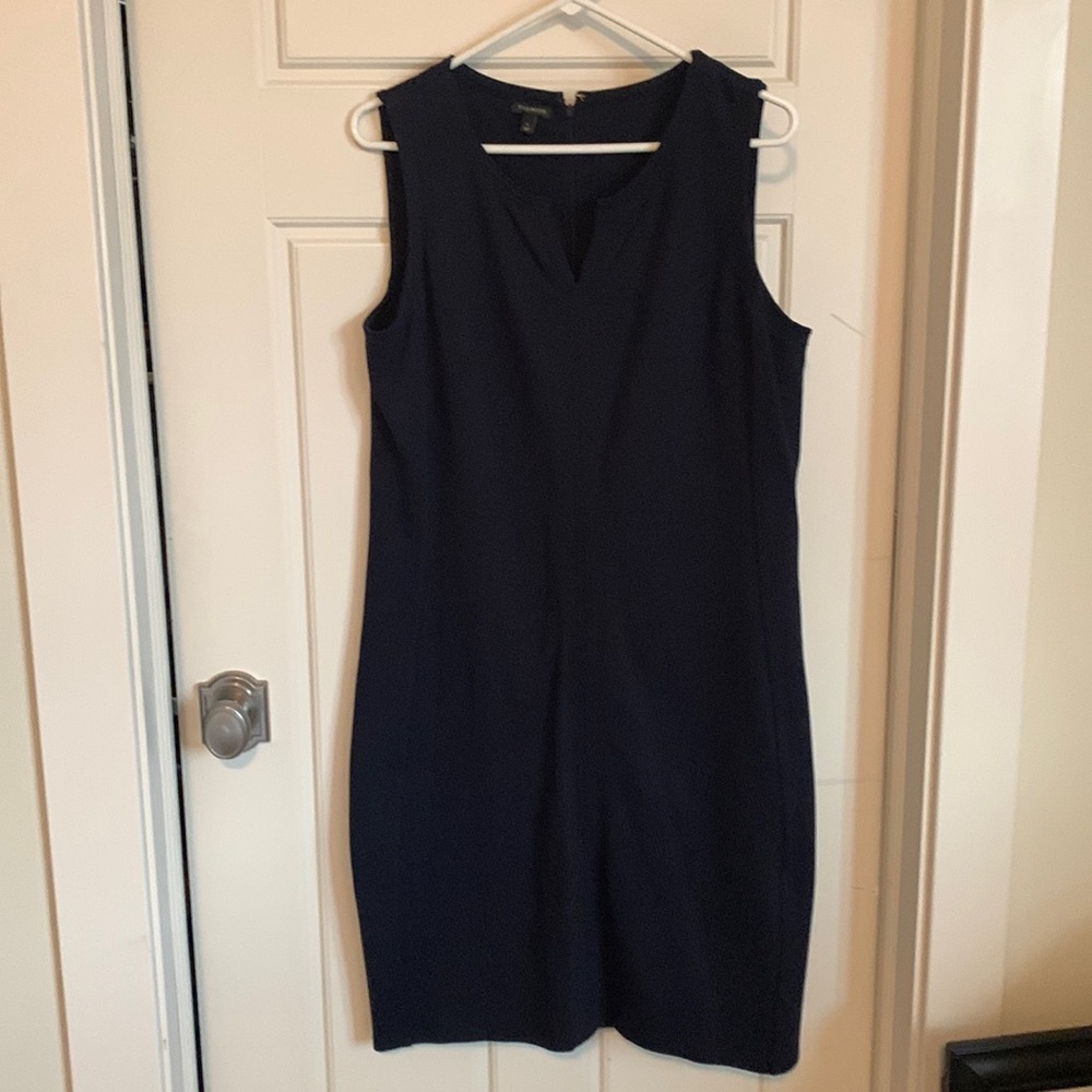Talbots navy blue shell dress size large